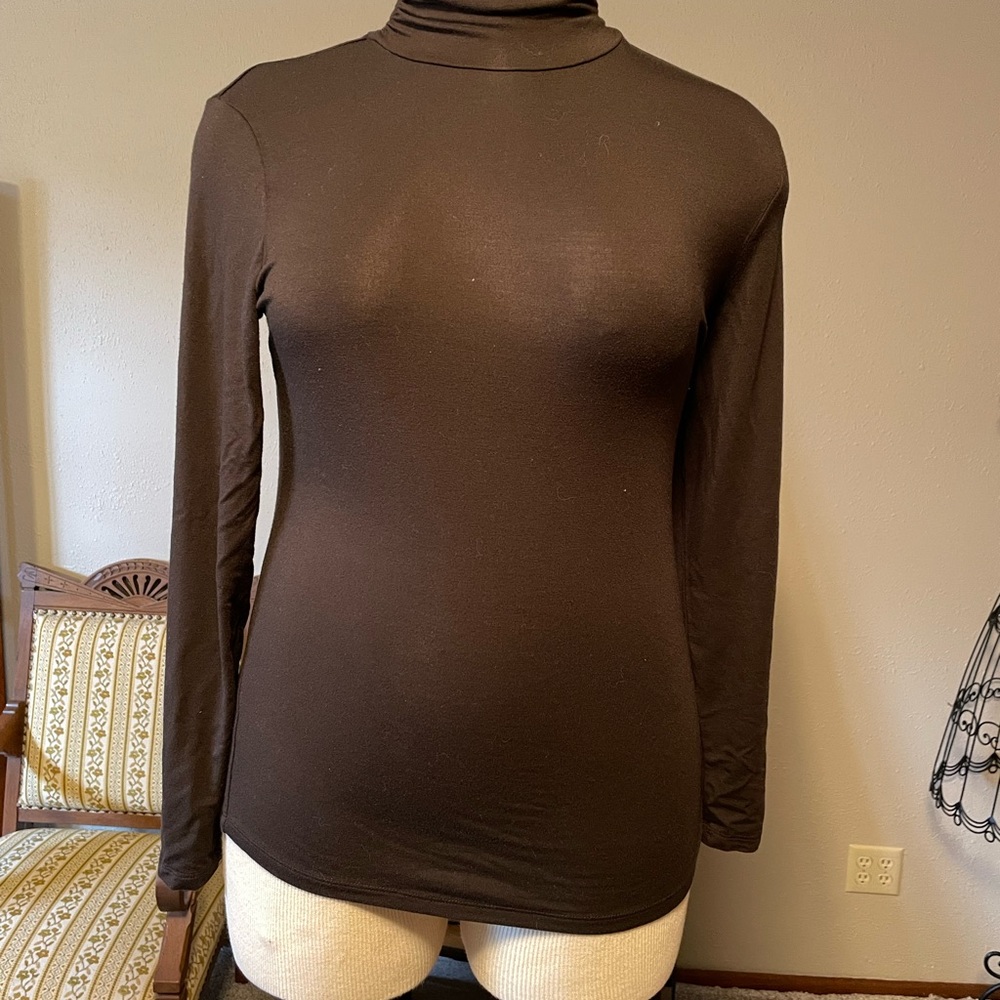 Style & Co Ruched Turtleneck L